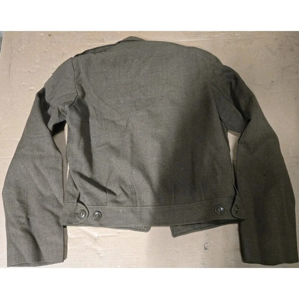 Vintage Eisenhower Jacket Mens 34L Green US Army Ike Uniform Patches Korean‎ War - Picture 7 of 10